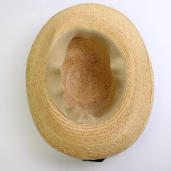 Women's Straw Sun Hat with Tiger Print Flower One Size