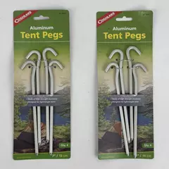 Lot of 2 Packages of 4 Coghlan's 8046 Aluminum Tent Pegs 7"
