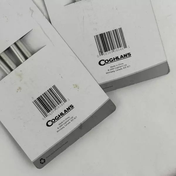 Lot of 2 Packages of 4 Coghlan's 8046 Aluminum Tent Pegs 7"