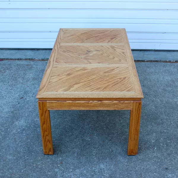 Handmade Whale Inlay Wood Crafted Coffee Table Unique Artisan Design