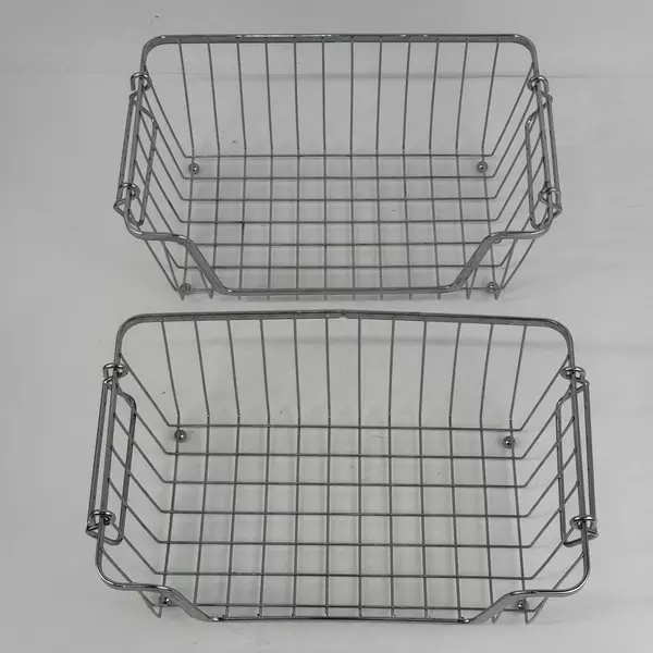 Lot of 2 Wire Under Cabinet Kitchen Storage Organizer Baskets