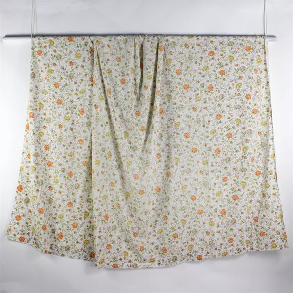 Unbranded Orange/Yellow Floral On White Fitted Sheets For King Bed 88" x 95"