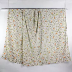 Unbranded Orange/Yellow Floral On White Fitted Sheets For King Bed 88" x 95"