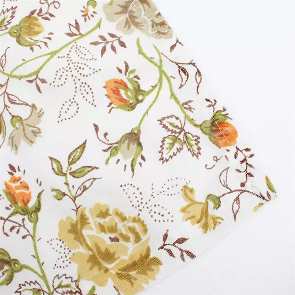 Unbranded Orange/Yellow Floral On White Fitted Sheets For King Bed 88" x 95"