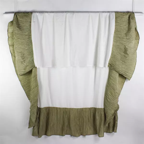 Dan River Green Bed Skirt 15.5" Long 100% Polyester For Beds 60" x 80"