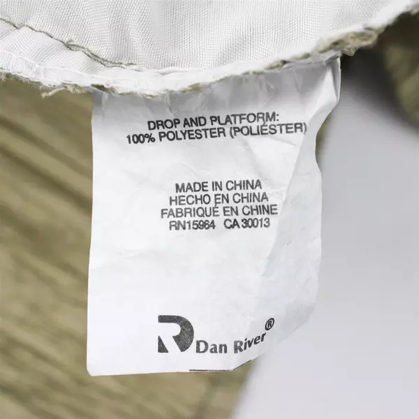 Dan River Green Bed Skirt 15.5" Long 100% Polyester For Beds 60" x 80"