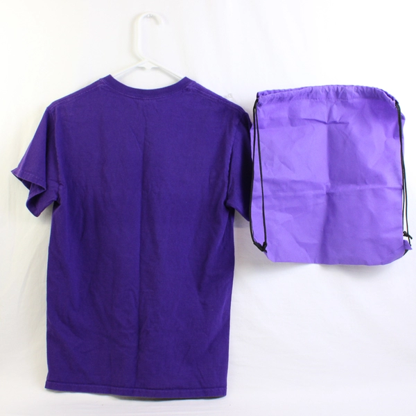 2 Pc Lot Linfield College Swag Adult Small T-Shirt and Drawstring Bag