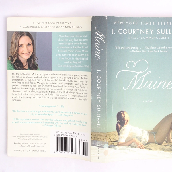 Maine by J Courtney Sullivan A Paperback Novel Published In 2012