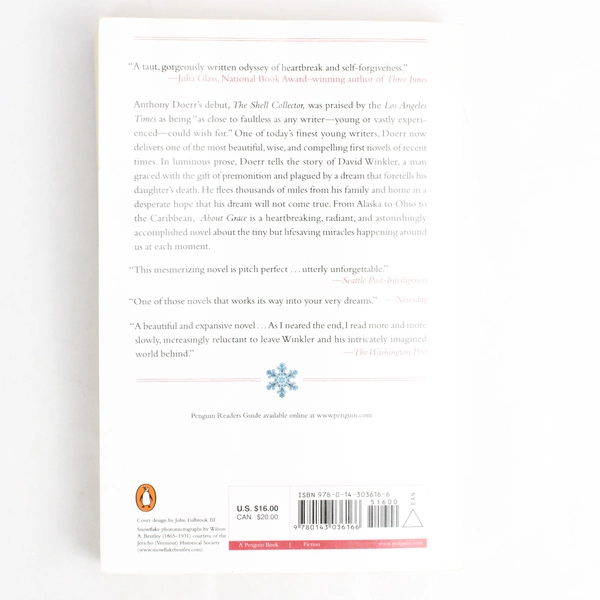 About Grace by Anthony Doerr 2005 Paperback Novel