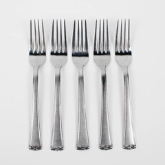 Lot of 5 Hampton Silversmiths HSV141 Stainless Steel Salad Forks