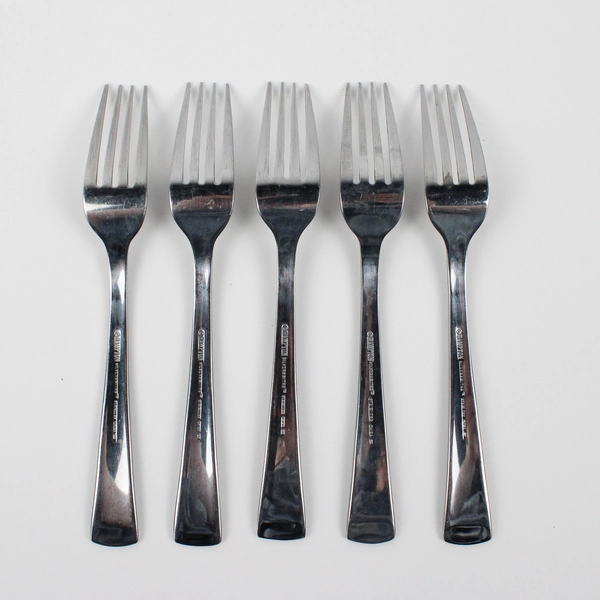 Lot of 5 Hampton Silversmiths HSV141 Stainless Steel Salad Forks