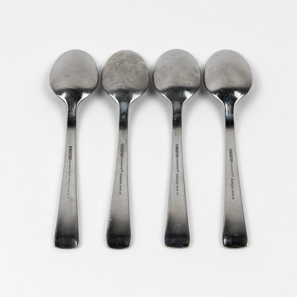 Lot of 4 Hampton Silversmiths HSV141 Stainless Steel Teaspoons
