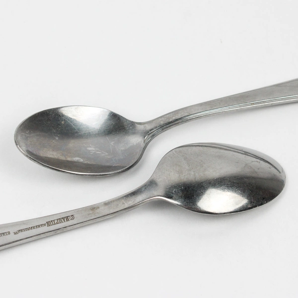 Lot of 4 Hampton Silversmiths HSV141 Stainless Steel Teaspoons