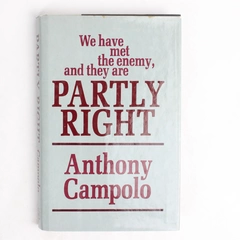 Partly Right by Anthony Campolo A Look at Modern Christianity 1985 Hardcover DJ