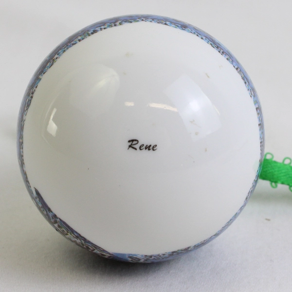 Mixed Lot of 3 Christmas Ornaments Long Beach CA Rainbow Harbor & Pier by Rene