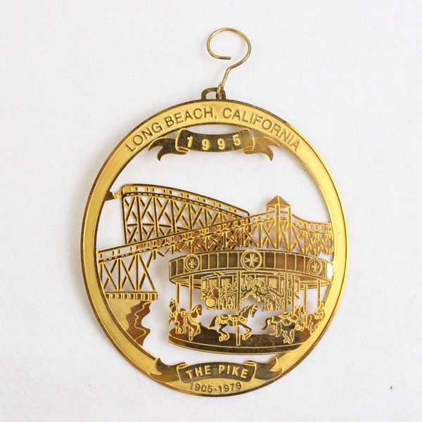 Mixed Lot of 2 Christmas Ornaments Long Beach CA 1995 & 1996 Pike & Pier