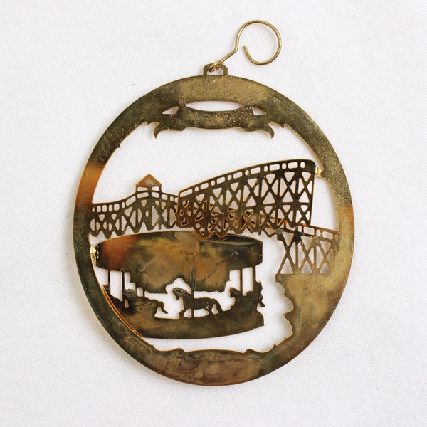 Mixed Lot of 2 Christmas Ornaments Long Beach CA 1995 & 1996 Pike & Pier