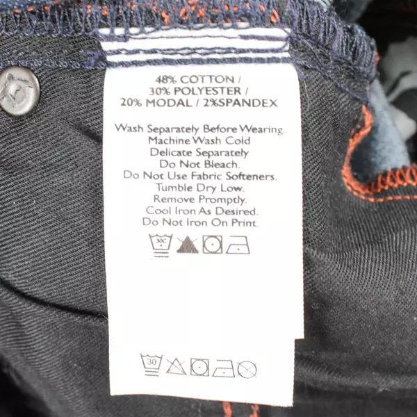 Eddie Bauer Dark Wash Slightly Curvy Slim Straight Jeggings Women's Size 8