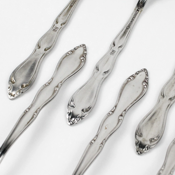 Lot Of 6 International Silver Anniversary (Stainless) Flatware Teapoons