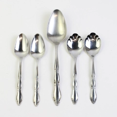 Lot Of 5 International Silver Anniversary (Stainless) Flatware Assorted Spoons