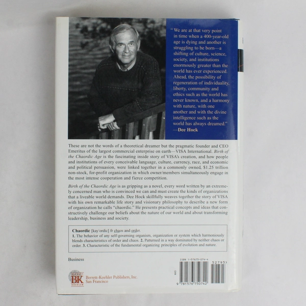 Birth of the Chaordic Age by Dee Hock The Story of VISA's Creation 1999 HC DJ