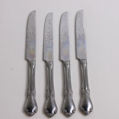 Lot Of 4 Reed & Barton Fairisle (Stainless) Flatware French Hollow Dinner Knives