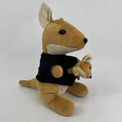 The Hopper Dish Network Promo 13" Kangaroo & Baby Joey Plush Toy