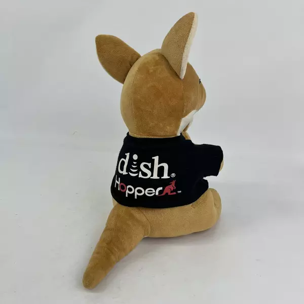 The Hopper Dish Network Promo 13" Kangaroo & Baby Joey Plush Toy