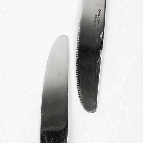 Lot Of 5 Reed & Barton Edgartown (Stainless) Flatware Oval Solid Dinner Knives