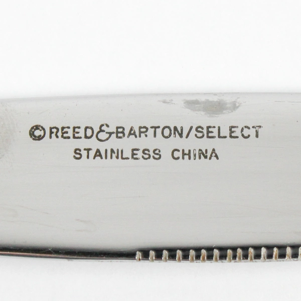 Lot Of 5 Reed & Barton Edgartown (Stainless) Flatware Oval Solid Dinner Knives