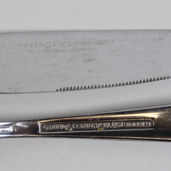 Lot Of 6 Reed & Barton Edgartown (Stainless) Flatware 3 Butter & 3 Dinner Knives