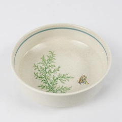 Temperware By Lenox Fancy Free Pattern Ceramic Coupe Cereal Bowl 6.25" Diameter