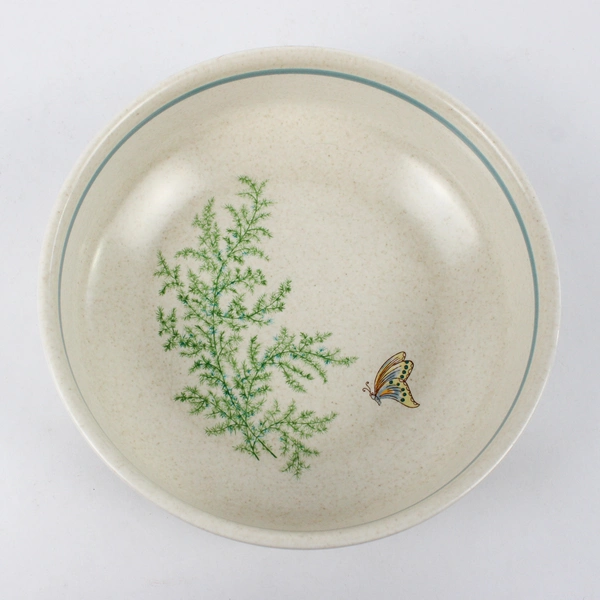 Temperware By Lenox Fancy Free Pattern Ceramic Coupe Cereal Bowl 6.25" Diameter