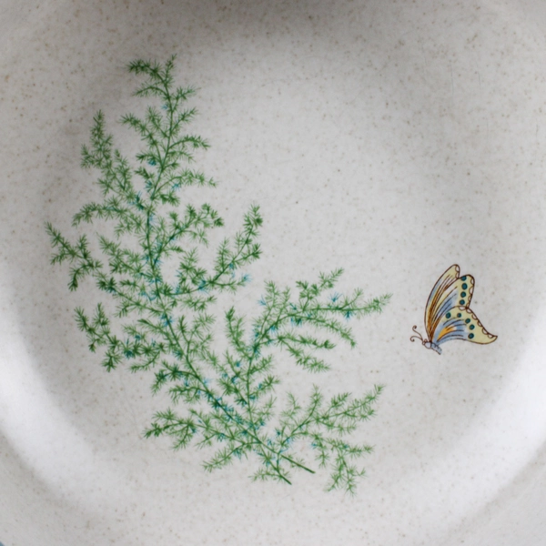 Temperware By Lenox Fancy Free Pattern Ceramic Coupe Cereal Bowl 6.25" Diameter