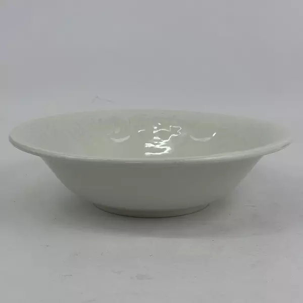 Gibson Fruit 10” Off White Vegetable Serving Bowl-Embossed Fruits