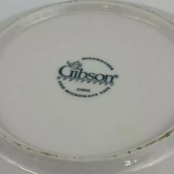 Gibson Fruit 10” Off White Vegetable Serving Bowl-Embossed Fruits