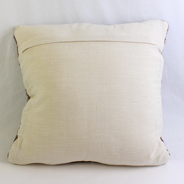 Brown Cable Knit Decorative Square Throw Pillow 18" x 18"