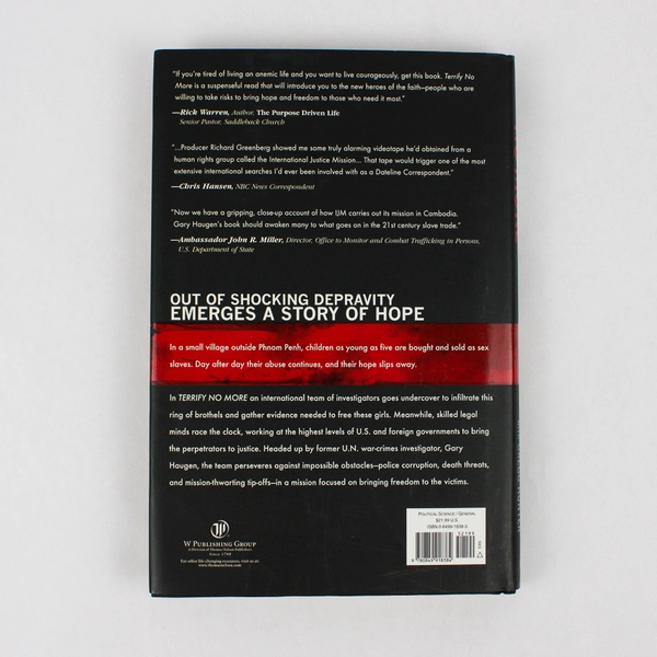 Terrify No More by Gary A Haugen with Gregg Hunter True Story 2005 HC DJ