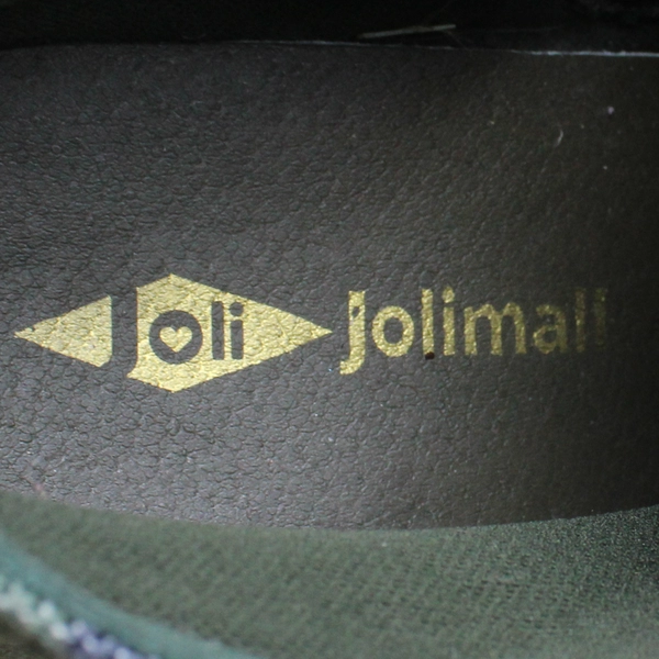 Jolimall Green Camo Block Heel 2.25" Junior US Size 7