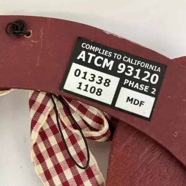 3-Piece Burgundy Wood Hanging Valentine's Day Love Wall Décor Set Hearts