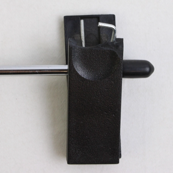 Lot of 5 Chrome Metal Clothes Hangers With Clips