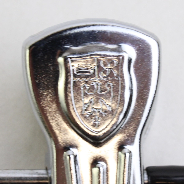 Lot of 5 Chrome Metal Clothes Hangers With Clips