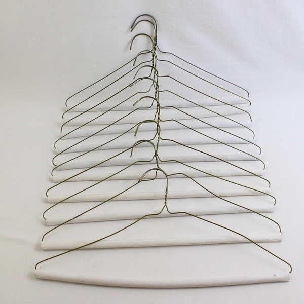Lot of 10 Wire Strut Hangers with Cardboard Sleeves