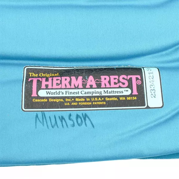 Cascade Designs The Original Therm-A-Rest Camping Sleeping Pad Blue Turquoise