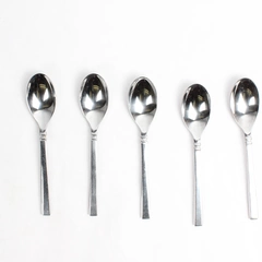 Lot Of 5 Oneida Silver Shaker (Stainless) Flatware Teaspoon 6.5" Long 