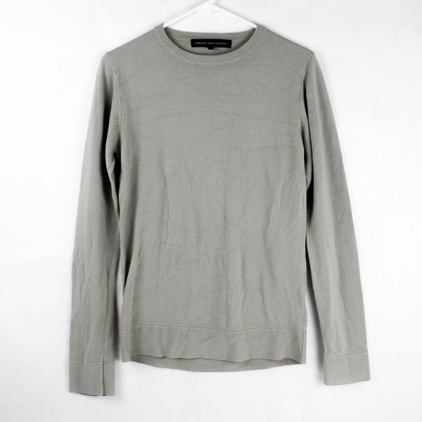 French Connection Medium Long-Sleeve Crew Neck Acrylic Sweater Women's Small