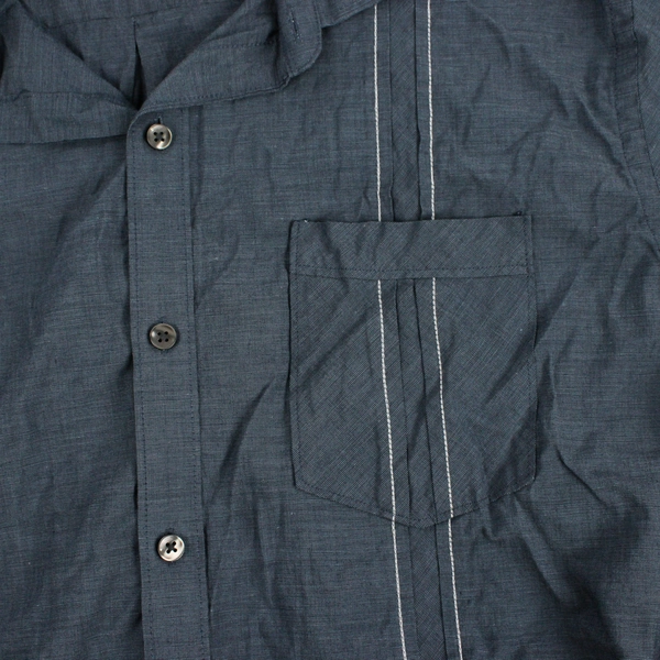 Van Heusen Classic Fit Blue Short-Sleeve Button Up Men's Large 16-16 1/2