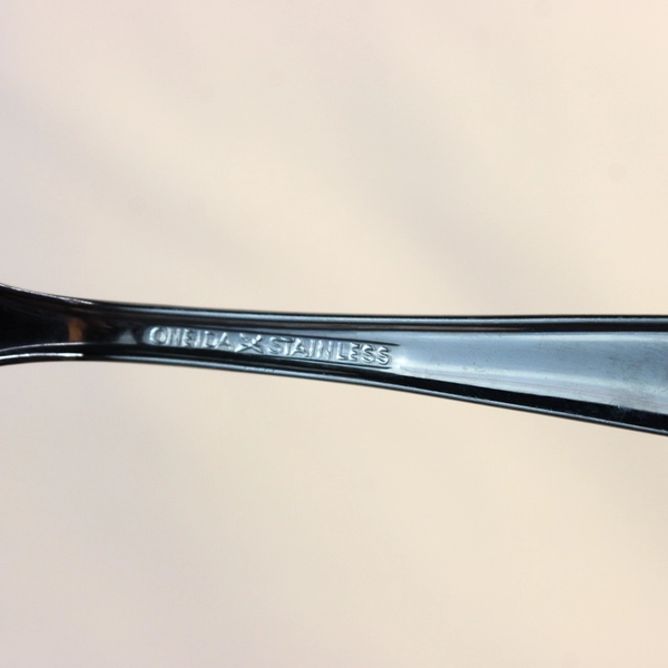 Lot 5 Oneida Silver Surf Club (Stainless) Flatware Oval Soup Spoons 6.75" Tall