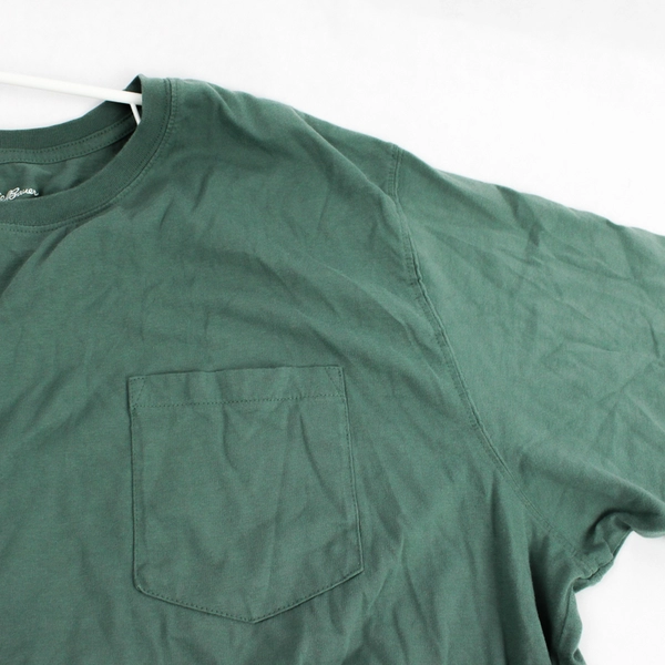 Eddie Bauer Solid Green T-Shirt Men's Size 3XL
