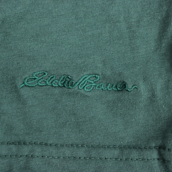 Eddie Bauer Solid Green T-Shirt Men's Size 3XL